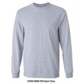 T-Shirt | Round Neck | GILDAN | Long Sleeve | 2400 Series (Adult)