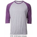 T-Shirt | Round Neck | ANVIL | 3/4 Sleeve Raglan | 6755 Series (Adult)