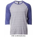 T-Shirt | Round Neck | ANVIL | 3/4 Sleeve Raglan | 6755 Series (Adult)