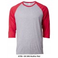 T-Shirt | Round Neck | ANVIL | 3/4 Sleeve Raglan | 6755 Series (Adult)