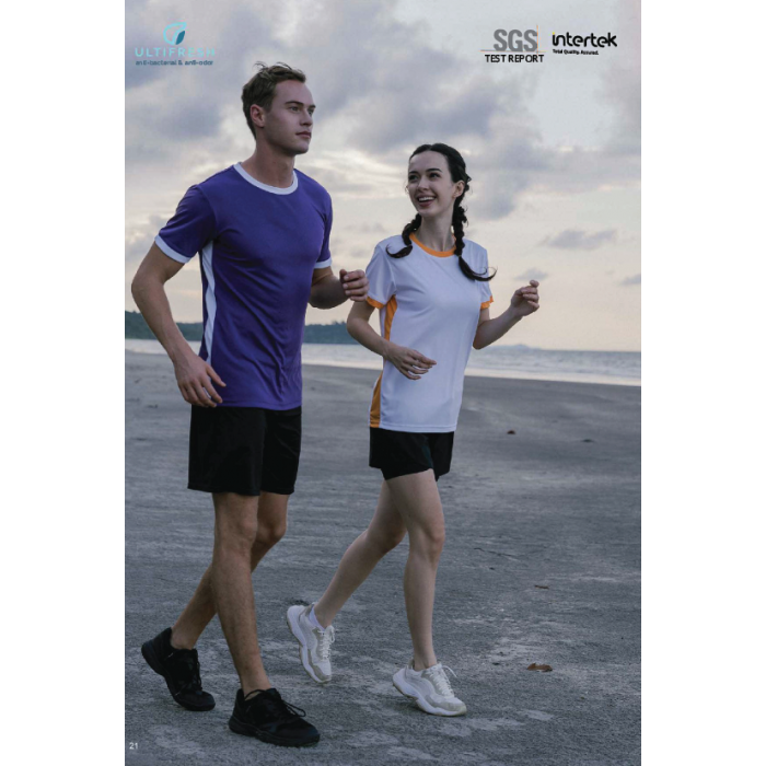 UDF07  SIDE PANEL CREW NECK  T-SHIRT (UNISEX)