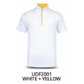 UDF20  ZIP UP COLLAR POLO  T-SHIRT (UNISEX)