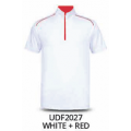 UDF20  ZIP UP COLLAR POLO  T-SHIRT (UNISEX)