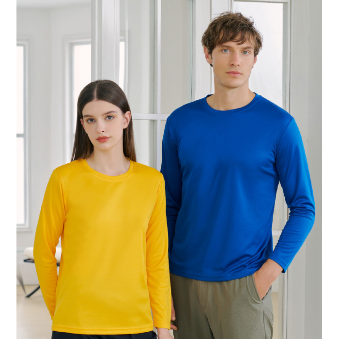 RM07 MICROFIBER ROUND NECK LONG-SLEEVED