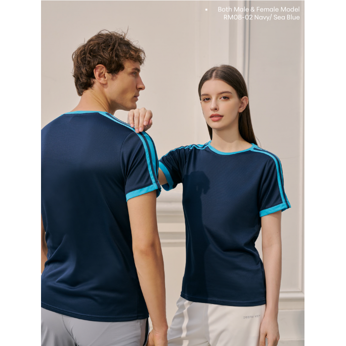 RM08 MICROFIBER ROUND NECK TEE