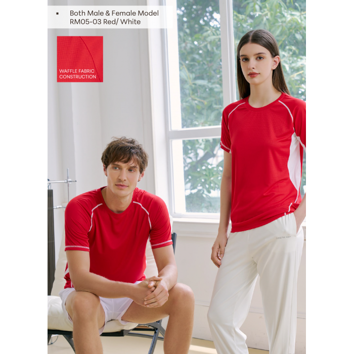 RM05 MICROFIBER ROUND NECK TEE