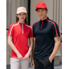 M3600 MICROFIBER MOCK NECK POLO WITH ZIP