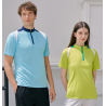 M3400 MICROFIBER MOCK NECK POLO WITH ZIP TEE