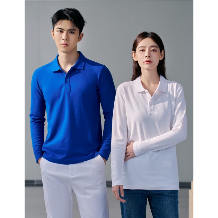 L02 HONEYCOMB LONG-SLEEVED CLASSIC POLO