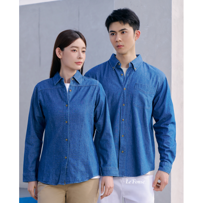 D01 DENIM SHIRT LONG-SLEEVED