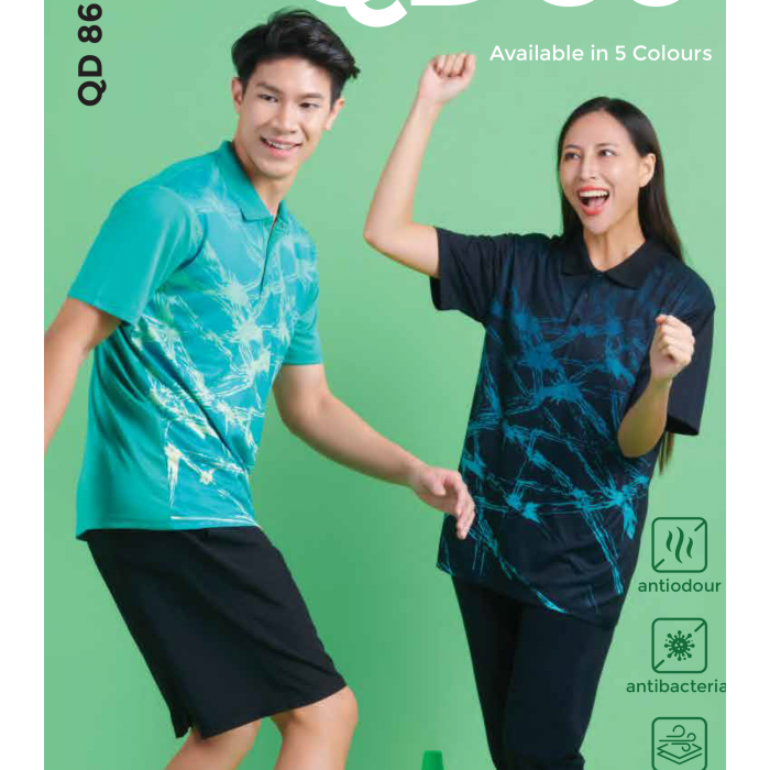 QD86 SUBLIMATION MINI EYELET POLO SHIRT