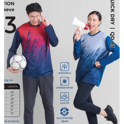 QD83 SUBLIMATION MINI EYELET LONG SLEEVE