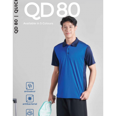 QD80 MICROFIBRE MINI EYELET POLO SHIRT