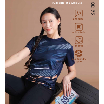 QD75 SUBLIMATION MINI EYELET T-SHIRT