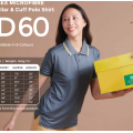 QD60 MICROFIBRE TIPPED COLLAR & CUFF POLO SHIRT