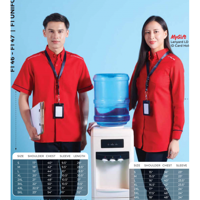 F146 - F147 CORPORATE UNIFORM SHORT SLEEVE SHIRT