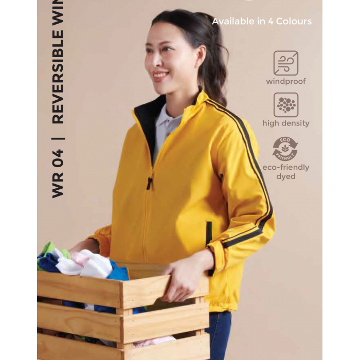 WR04 FULL-ZIP REVERSIBLE WINDBREAKER
