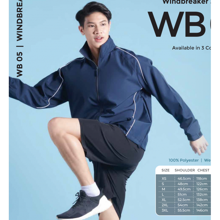 WB05 FULL-ZIP WINDBREAKER JACKET