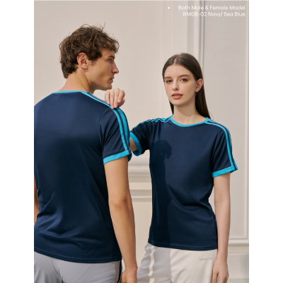 RM08 MICROFIBER ROUND NECK TEE