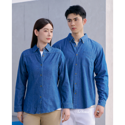 D01 DENIM SHIRT LONG-SLEEVED
