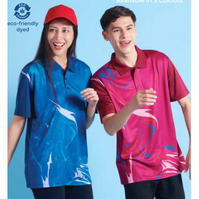 QD90 SUBLIMATION MINI EYELET POLO SHIRT